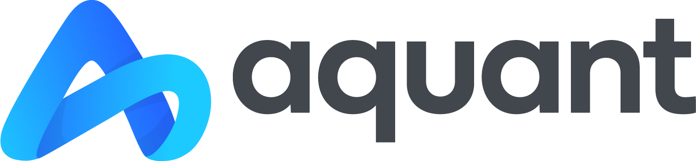 Aquant logo in full color and dark text